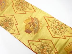 蝶に華紋織り出し　袋帯